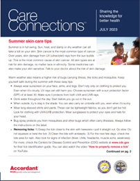 CareConnections Sharing Knowledge Newsletter - July 2023