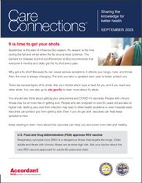 CareConnections Sharing Knowledge Newsletter - September 2023