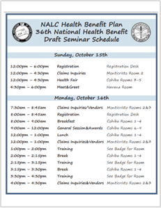 Draft Seminar Schedule
